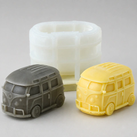 Molde De Silicona Mini Van Combi Mediana