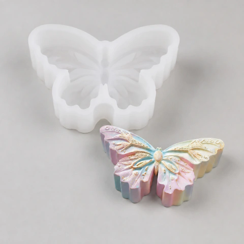 Molde Silicona Mariposa Labrada 3d Velas, Resina, Yeso