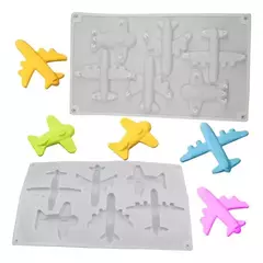 Molde De Silicona Aviones, Para Jabón, Velas, Bombones, Etc