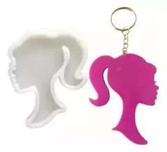 Molde De Silicona Para Dijes Barbie Ideal Resina