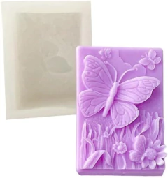 Molde de Silicona en Forma de Mariposa para Jabones Artesanales, Velas de Soja, Repostería, Resina y Manualidades - comprar online