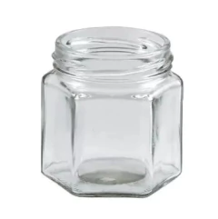 Frasco de Vidrio Hexagonal 190cc x Unidad - comprar online