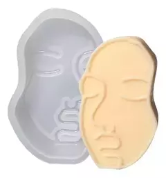 Molde Silicona Rostro Abstracto Especial Jabones, Velas en internet