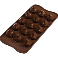 Molde de Silicona "Retorcidos" – 15 Cavidades para Chocolate, Jabones y Resina