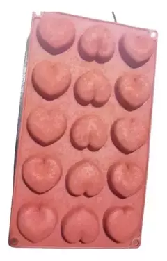 Molde De Silicona Corazones/ Resina/jabón/vela/llavero Etc
