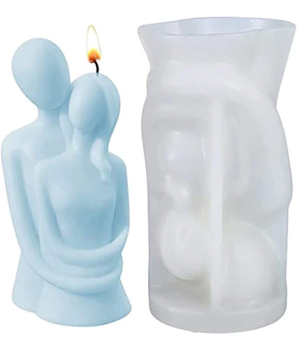 Molde De Silicona Pareja Abrazada Para Velas, Jabon, Etc.