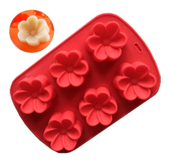 Molde De Silicona 6 Flores 3d - Modelo Plumería Rubra - Especial Jabones - comprar online