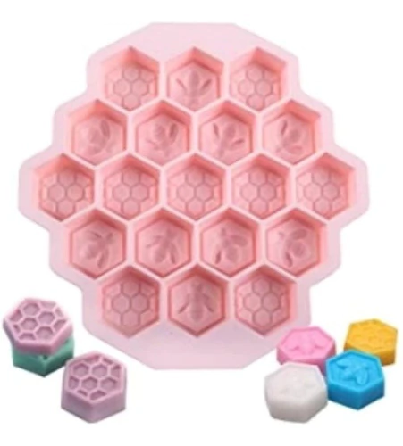 Molde De Silicona Panal De Abejas Especial Para Jabones
