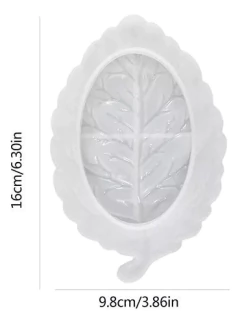 Molde De Silicona Jabonera Hoja Especial Resina - comprar online
