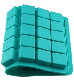 Molde Silicona Cuadraditos Para Jabones, Chocolatitos, Hielo, Etc. - Lua Distribuidora