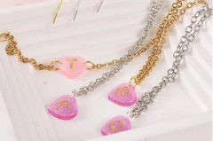 Molde De Silicona Cuentas Corazon Con Letras Y Signos - Lua Distribuidora