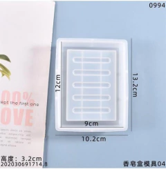 Molde De Silicona Jabonera Rectangular Acanalada Para Resina - comprar online