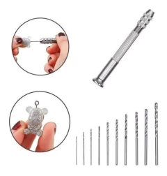 Mini Taladro Manual + Mechas Especial Resina, Artesanías en internet