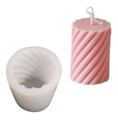 Set Moldes De Silicona Cilindros X3 Distintas Medidas - Lua Distribuidora