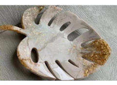 Molde De Silicona Hoja Palma Especial Para Resina - comprar online