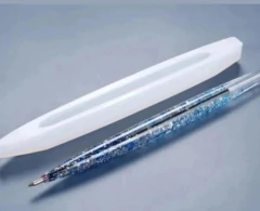 Molde de Silicona para Lapicera (Modelo: Liso Clásico) x Unidad - Especial para Resina + Repuesto de Tinta - Lua Distribuidora