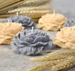 Molde De Silicona Flor Peonia Grande