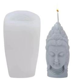 Molde De Silicona Estatua Buda Especial Para Velas - comprar online