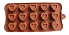 Molde De Silicona Corazones Especial Jabones, Bombones, Etc. - comprar online
