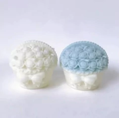 Molde De Silicona Canasta De Rosas - Lua Distribuidora