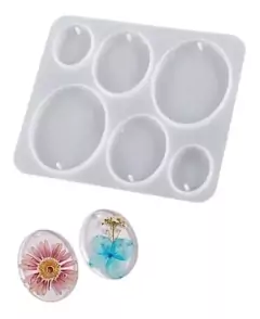 Molde De Silicona para Dijes / Aros x6