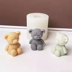 Molde De Silicona Oso Peluche 3d Ideal Velas, Jabones, Yeso - Lua Distribuidora