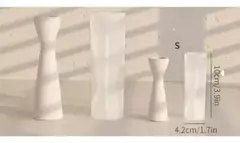 Molde Silicona Candelabro Chico Yeso Resina - Lua Distribuidora