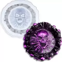 Molde De Silicona Cenicero Calavera