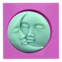 Molde De silicona Sol y Luna Individual - comprar online