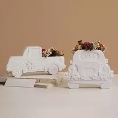 Molde De Silicona Camioneta Con Flor Ideal Resina, Yeso - tienda online