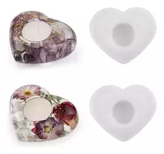 Molde Silicona Porta Vela Para Resina, Yeso