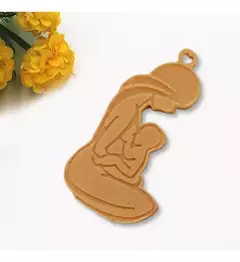 Imagen de Molde Silicona Madre Con Su Bebe Llavero, Resina, Yeso