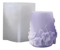Molde Silicona Bombé Flores Ideal Velas, Resina, Yeso - comprar online