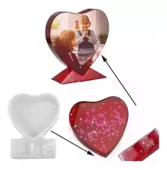 Molde De Silicona Corazon Portarretrato - comprar online