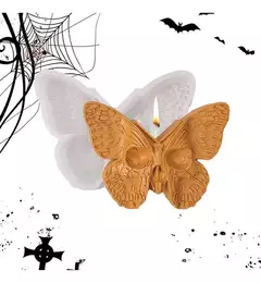 Molde Silicona Mariposa Con Calavera Velas, Jabón, Yeso - comprar online