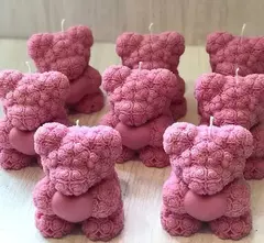 Molde De Silicona Oso Peluche Rosas Especial Para Velas - Lua Distribuidora