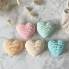 Molde De Silicona Corazón Panal Chico