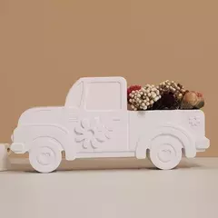 Molde De Silicona Camioneta Con Flor Ideal Resina, Yeso - Lua Distribuidora