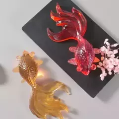 Molde De Silicona Para Resina Pez Koi