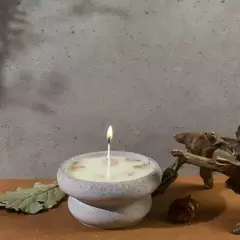 Imagen de Molde Silicona Porta Vela Redondo Resina Cemento
