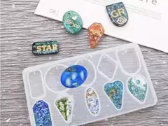 Molde De Silicona Aros Dijes Bijouterie