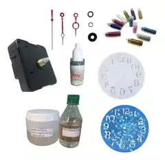 Kit: Molde De Silicona + Maquina Reloj + Resina