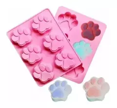 Molde De Silicona Huellas De Perro Especial Jabones