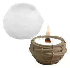 Molde Silicona Contenedor Porta Vela Nido Resina, Yeso - comprar online