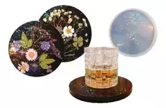Molde De Silicona Posa Vaso Holografico Redondo