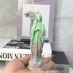 Imagen de Molde Silicona Virgen María Vela, Resina, Yeso, Manualidades