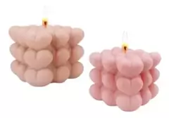 Molde De Silicona Bubble Corazones x2 cavidad