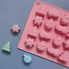 Molde Silicona Bombones Navideños Ideal Chocolate, Jabones - comprar online