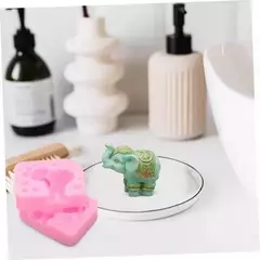 Molde Silicona Doble Elefante Hindú Ideal Velas Yeso Resina - comprar online