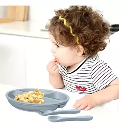 Juego De Vajilla Silicona Para Bebe Con 3 Piezas - comprar online